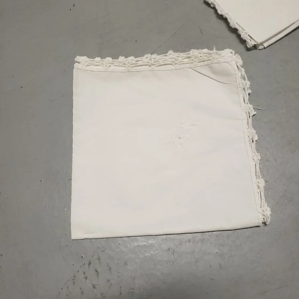 Loop Edge set of 8 cream cloth Napkin 14